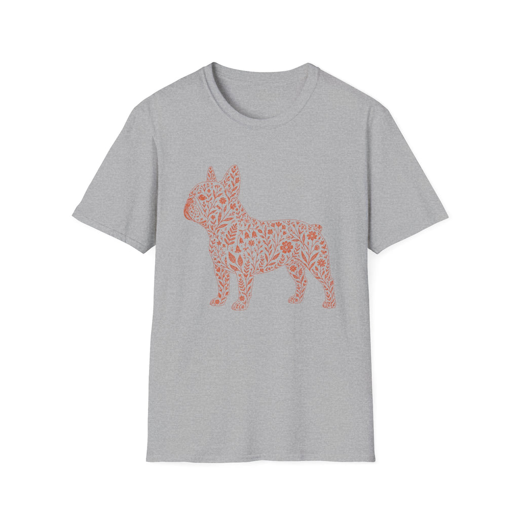 Frenchie Floral Silhouette T-Shirt