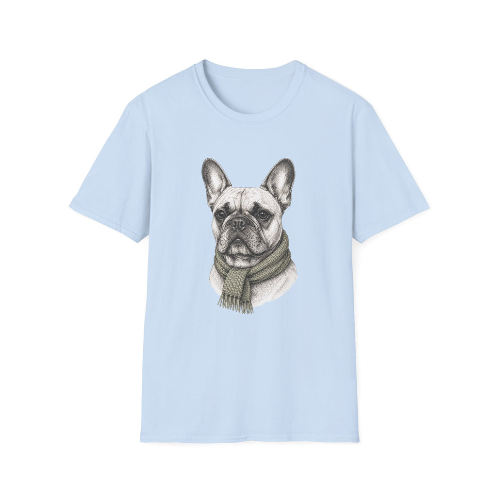 Scarf Portrait Gentleman T-Shirt