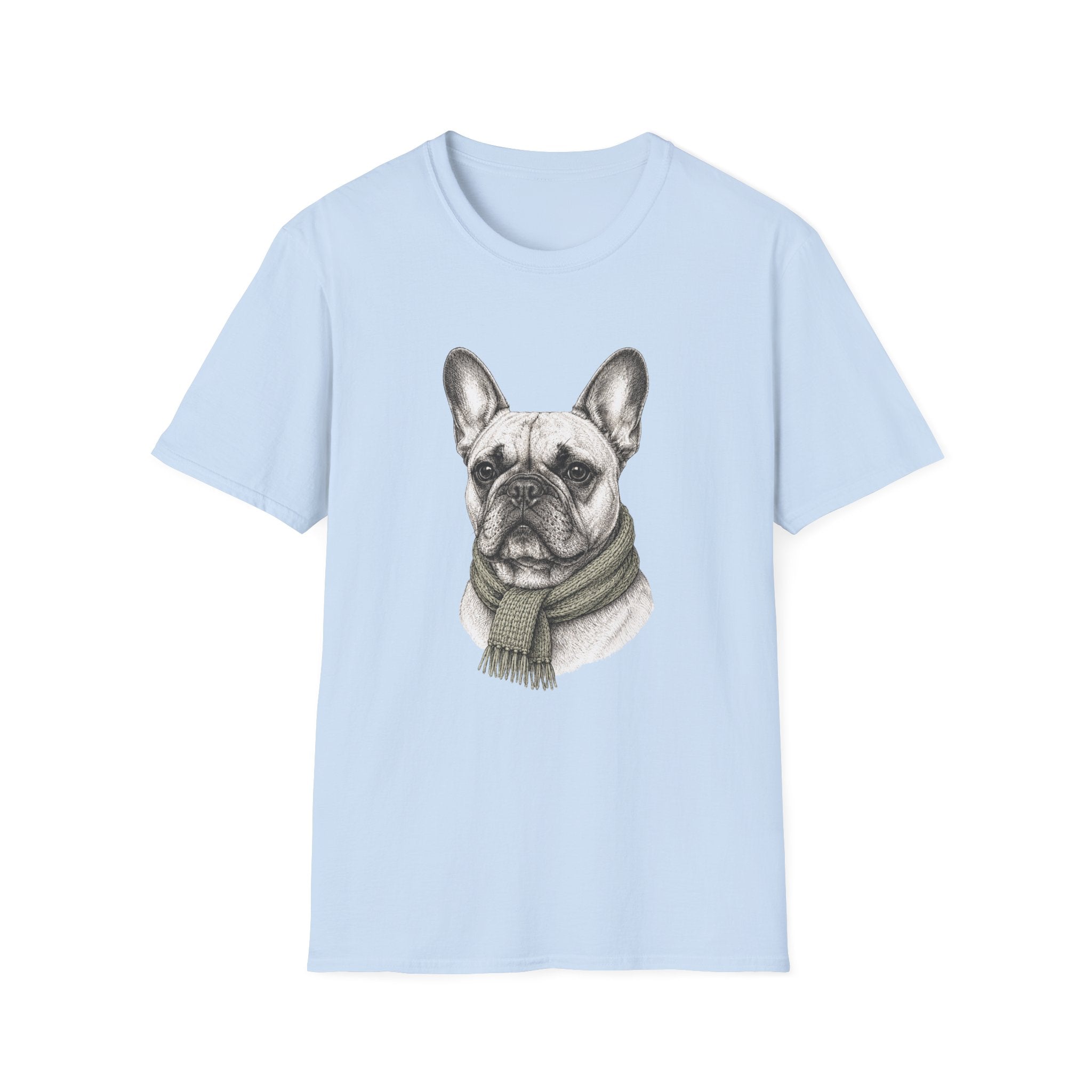Scarf Portrait Gentleman T-Shirt