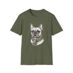 Scarf Portrait Gentleman T-Shirt
