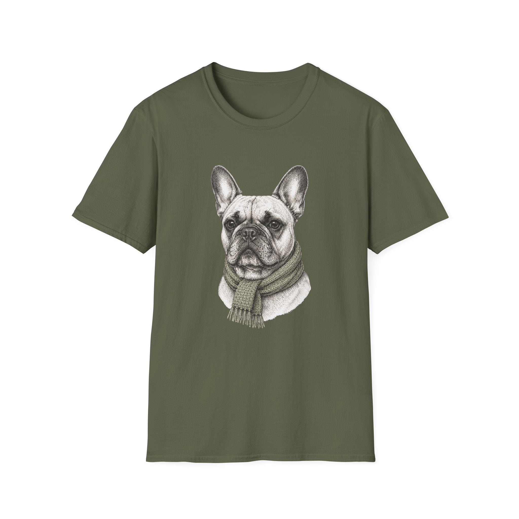 Scarf Portrait Gentleman T-Shirt