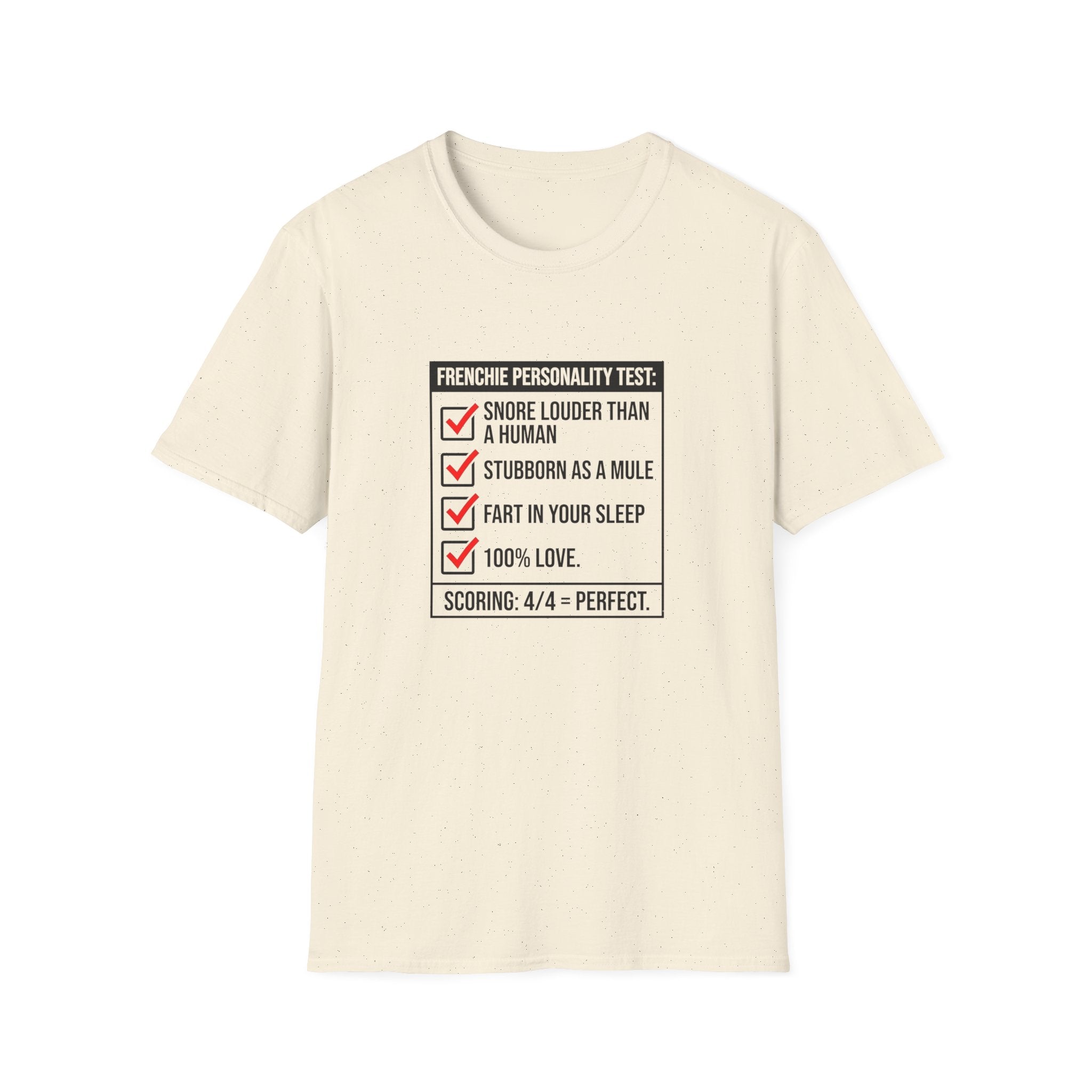 Frenchie Personality Test T-Shirt