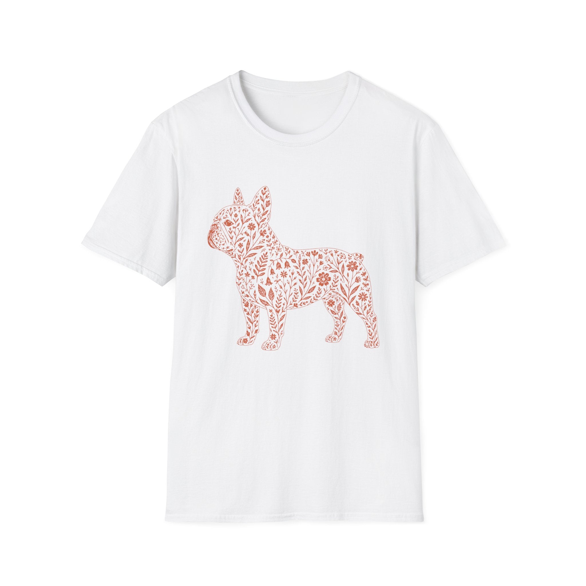 Frenchie Floral Silhouette T-Shirt