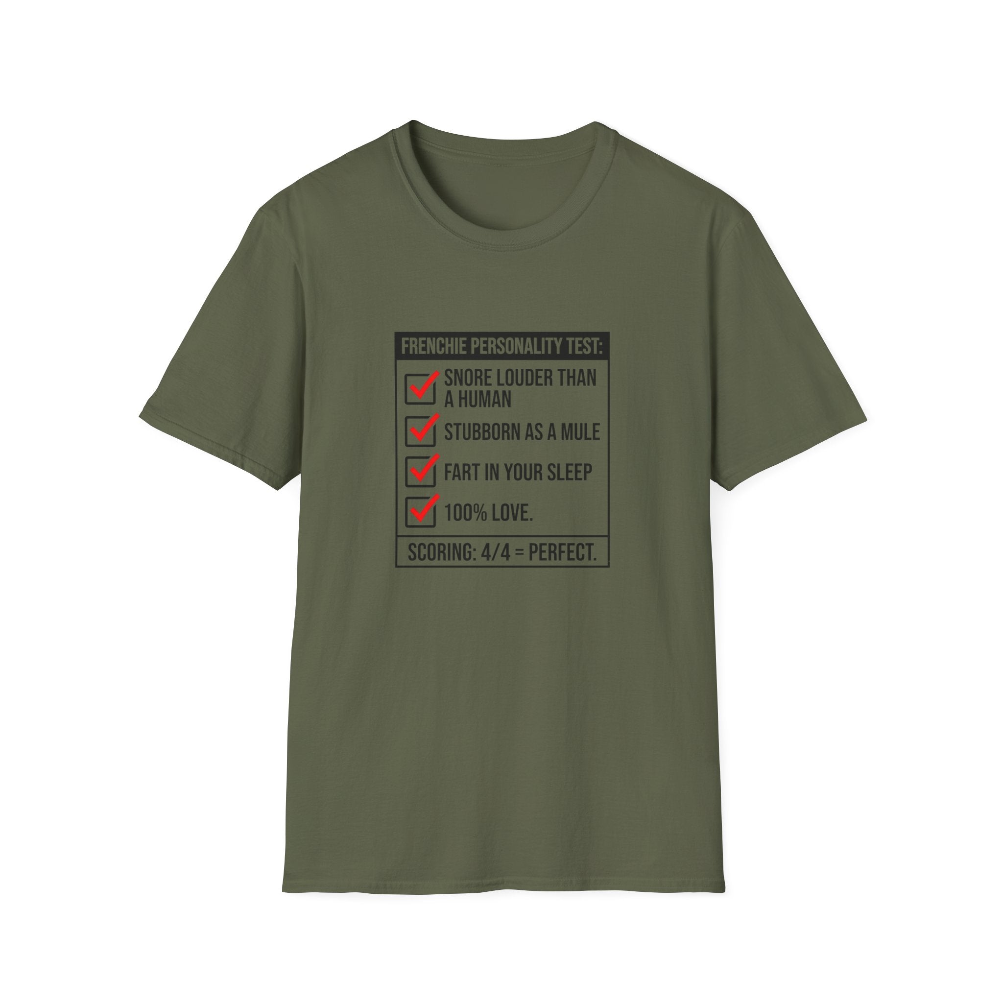 Frenchie Personality Test T-Shirt