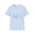Sleepy Line Sketch T-Shirt
