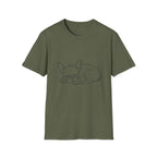 Sleepy Line Sketch T-Shirt