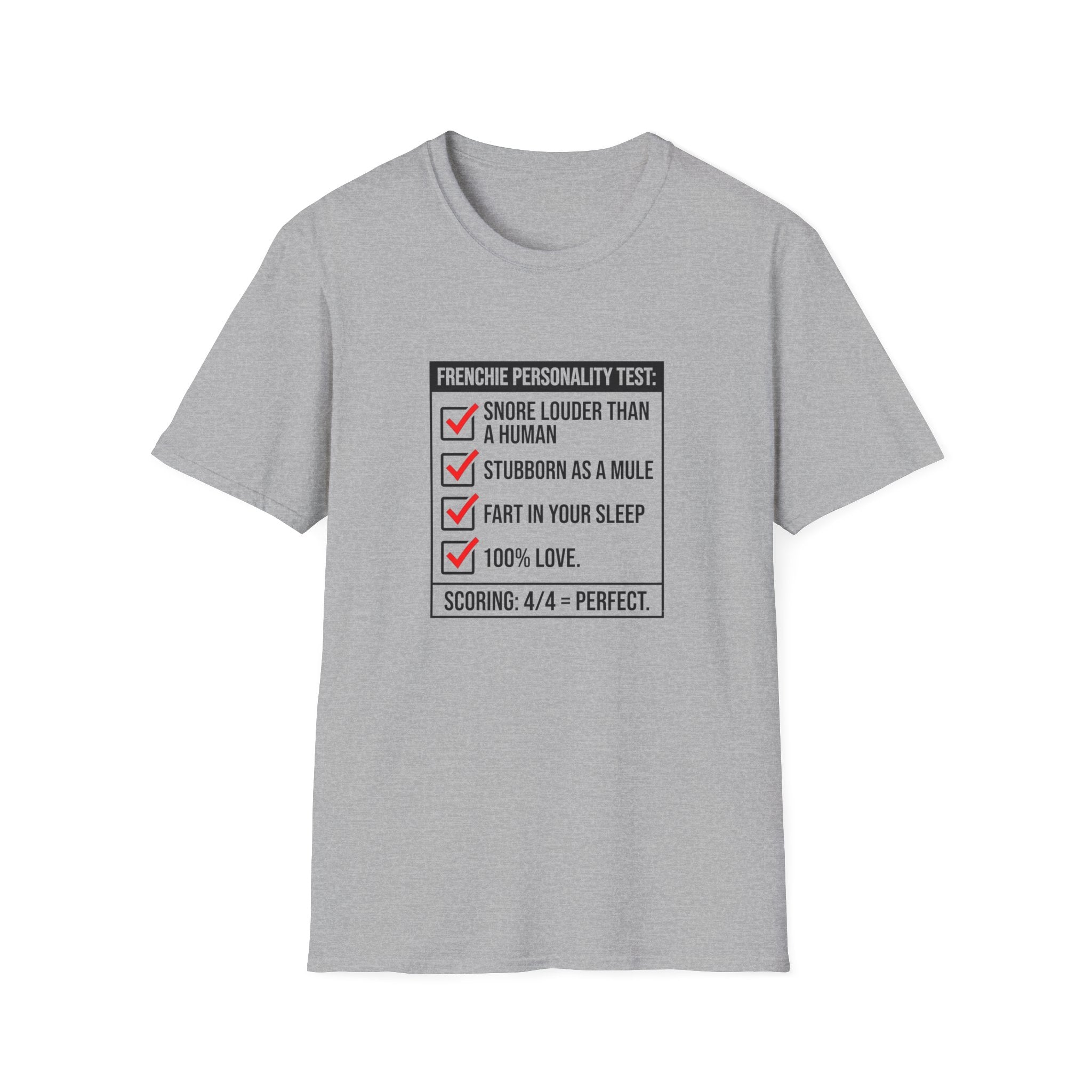 Frenchie Personality Test T-Shirt