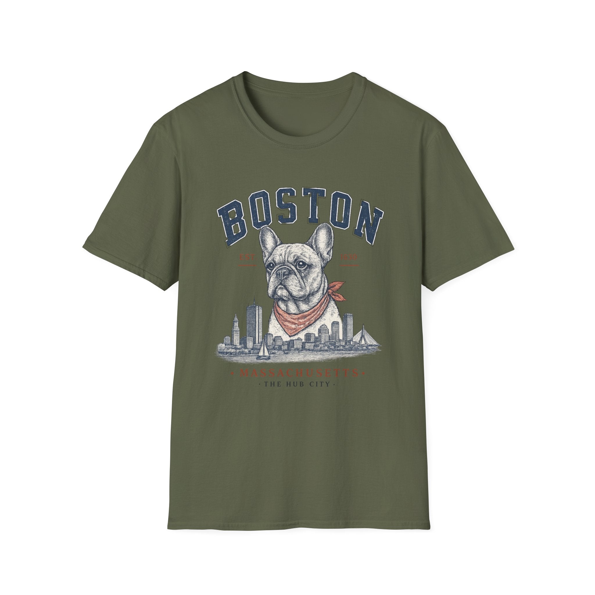 Boston Massachusetts Badg T-Shirt
