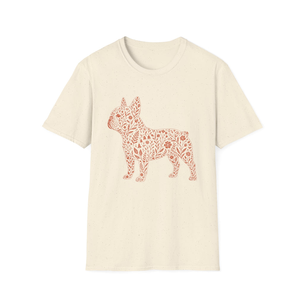 Frenchie Floral Silhouette T-Shirt