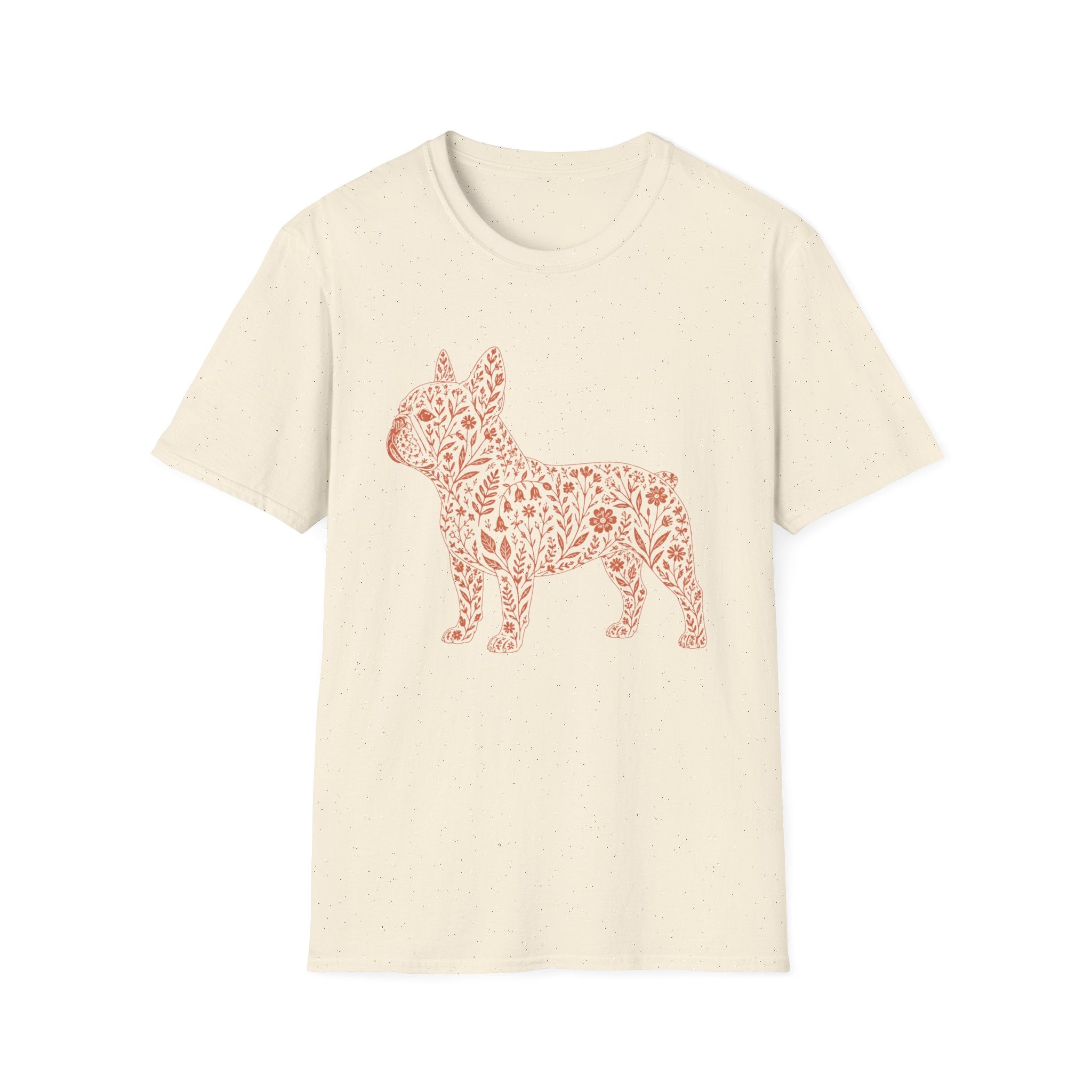 Frenchie Floral Silhouette T-Shirt