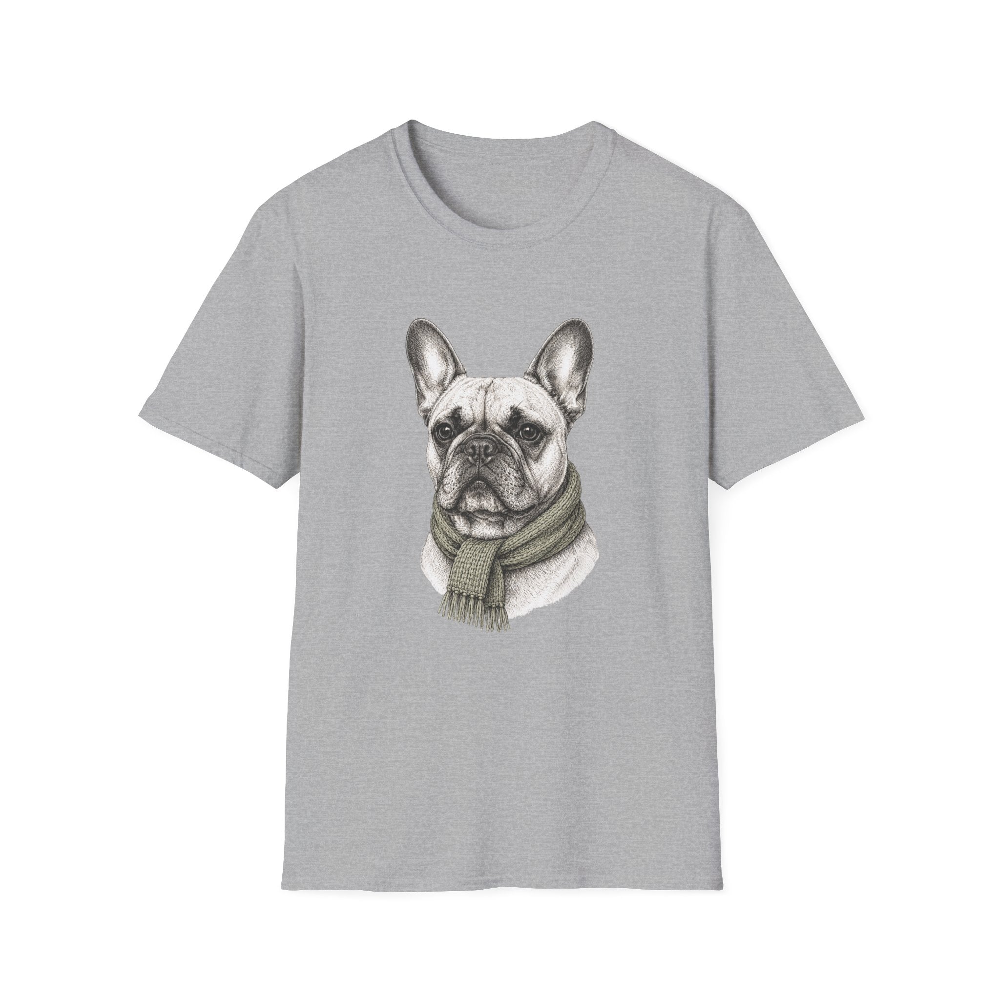 Scarf Portrait Gentleman T-Shirt
