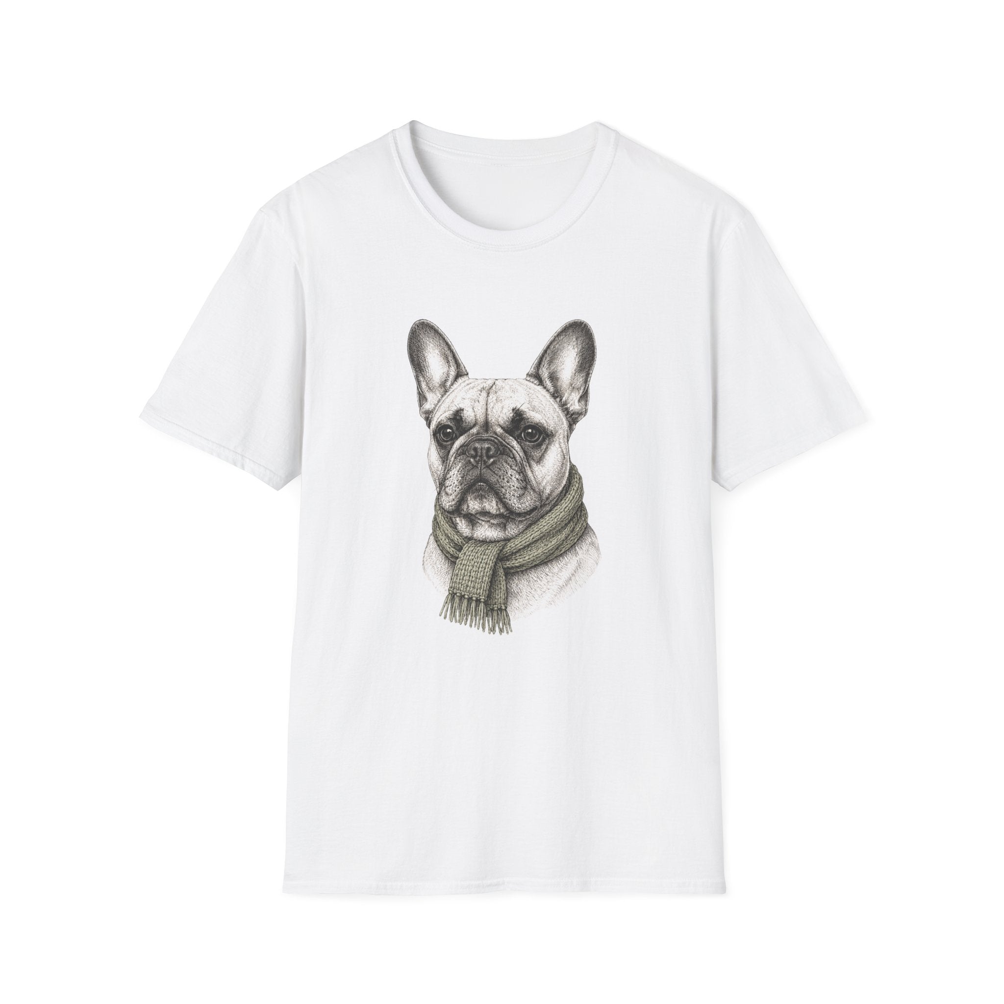 Scarf Portrait Gentleman T-Shirt