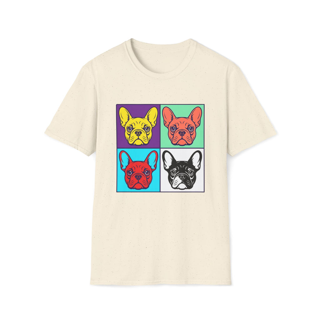 Pop Art Frenchie Grid Warm T-Shirt
