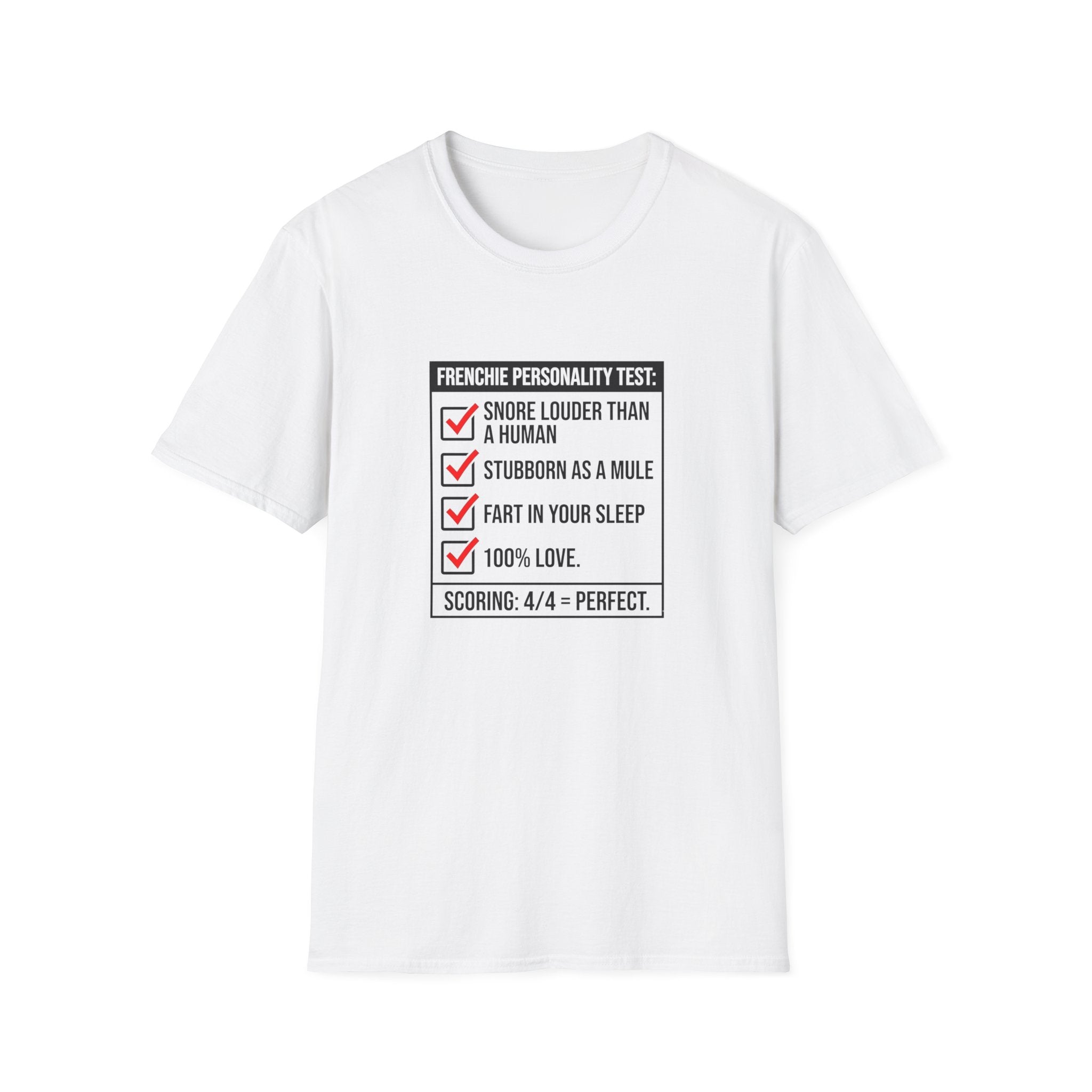 Frenchie Personality Test T-Shirt