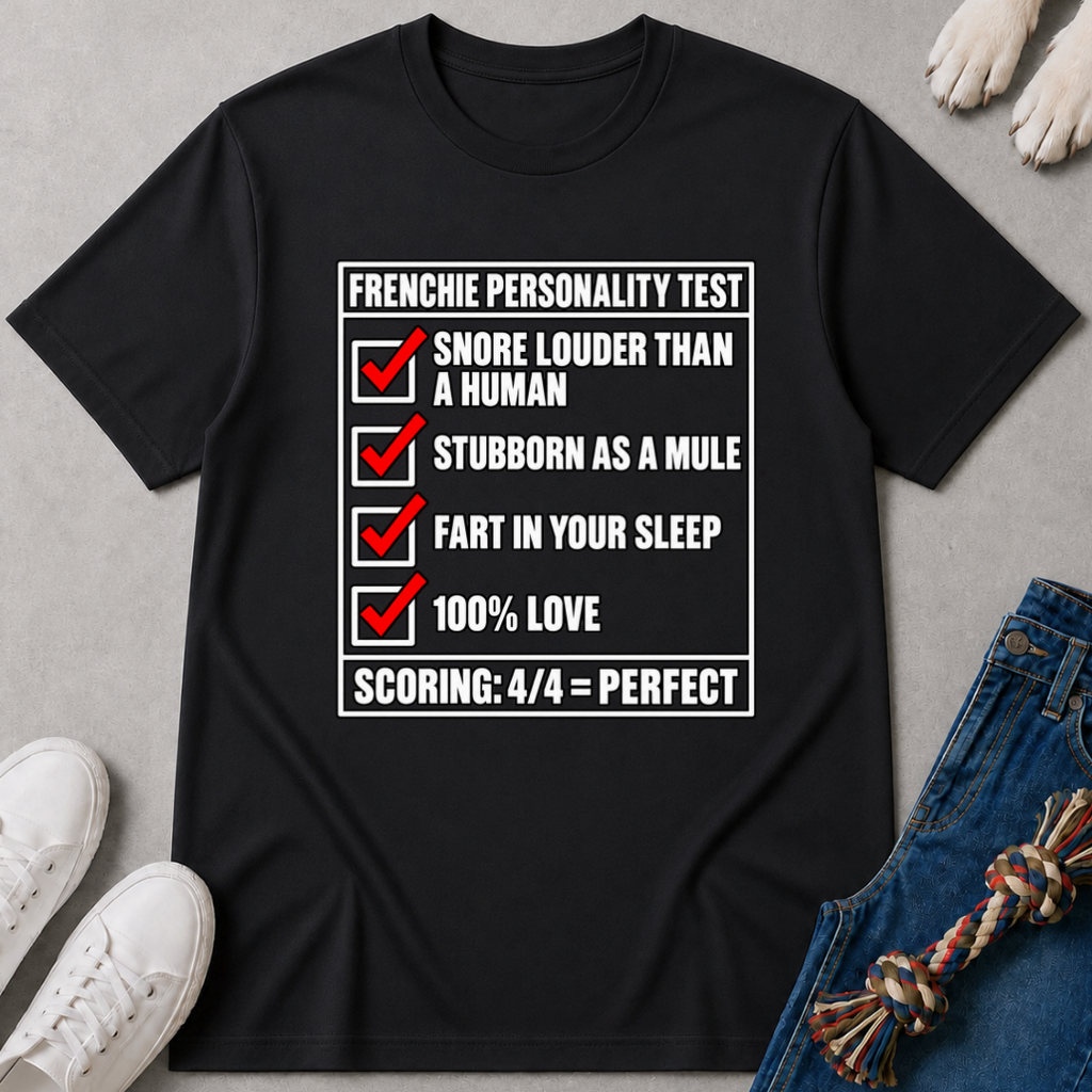 Frenchie Personality Test T-Shirt