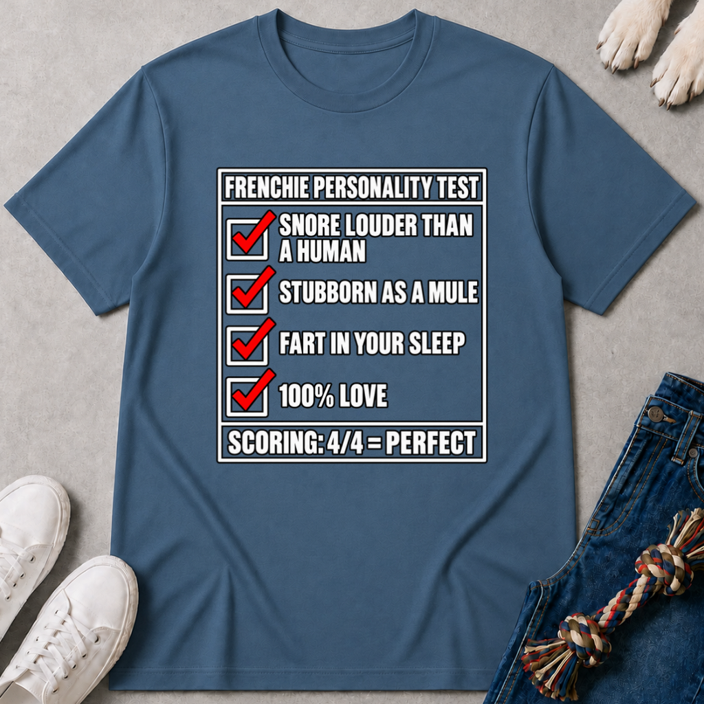Frenchie Personality Test T-Shirt