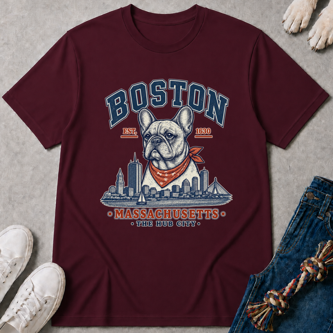 Boston Massachusetts Badg T-Shirt