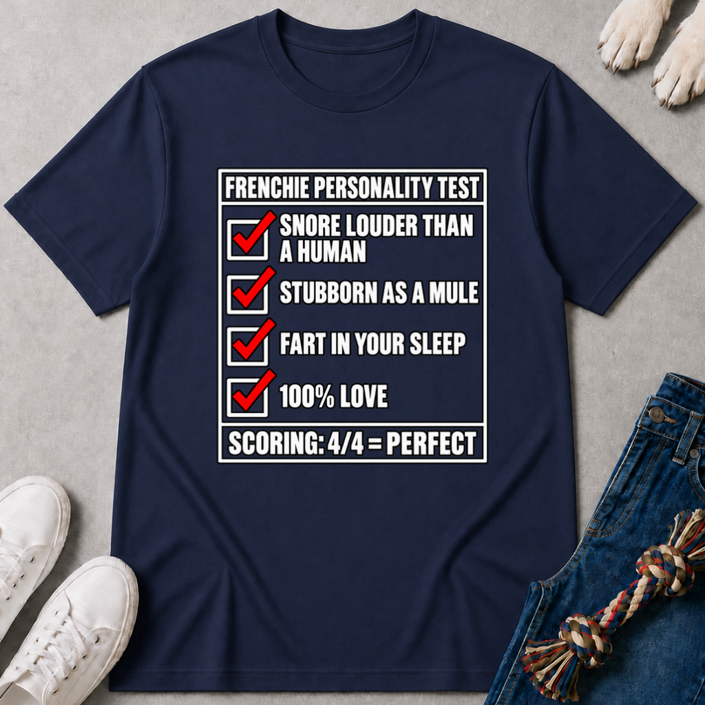 Frenchie Personality Test T-Shirt