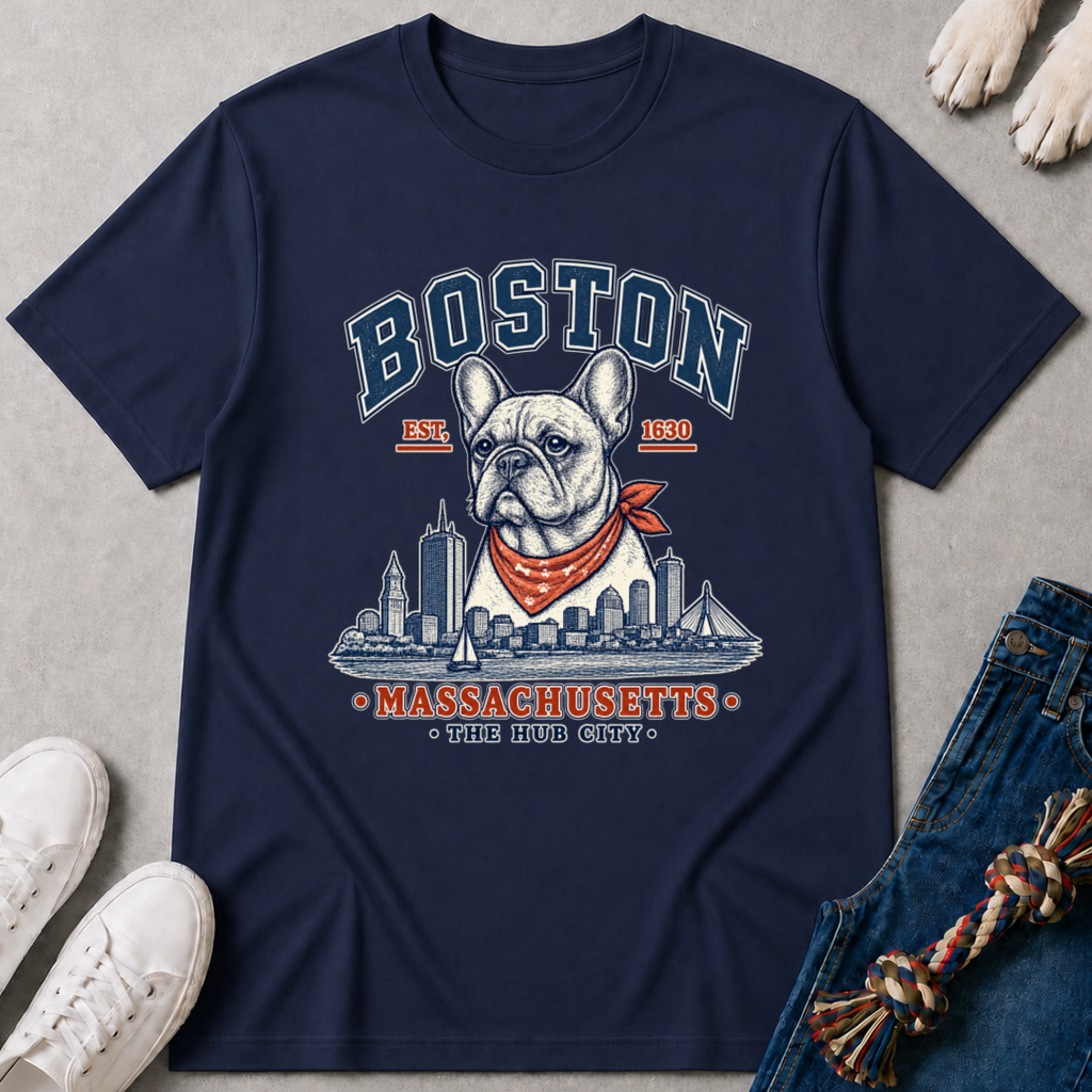 Boston Massachusetts Badg T-Shirt